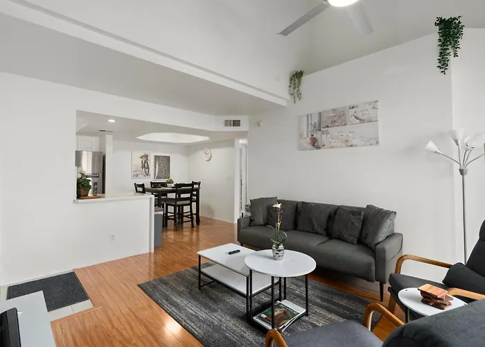 Mid-century, Two-story With Private Balconies & Pool View Apartment *